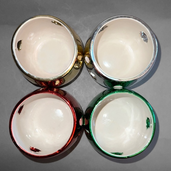 4Piece Metallic Holiday Votive Holders - Picture 7 of 12